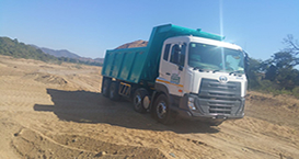 Bricks and sand in Giyani